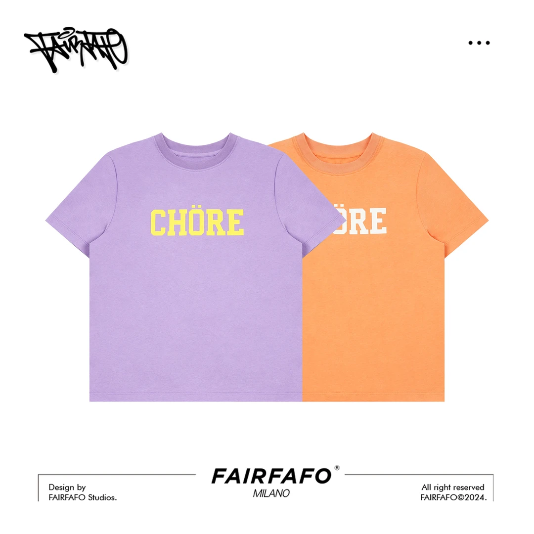 林肉肉【CHORE字母印花T恤】TXAL4B269