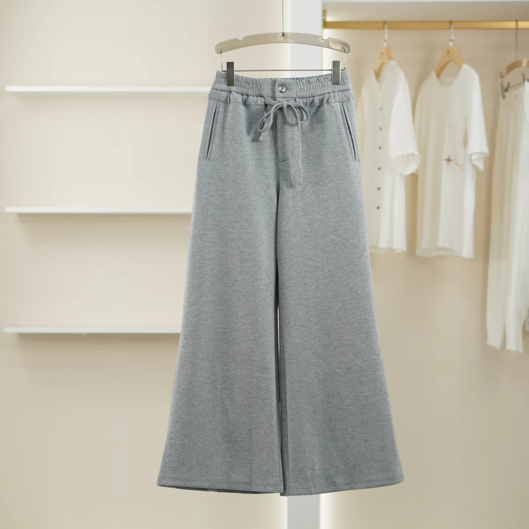 麦迪尚品 5050335 春秋时尚简约休闲阔腿长裤品牌撤柜女装