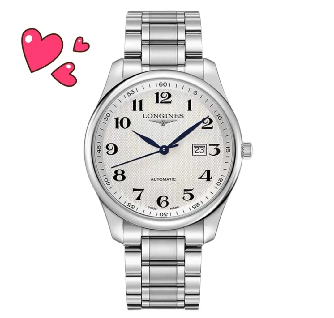 99新 Longines/浪琴 /名匠893白盘钢带/表径42/自动机械男表
