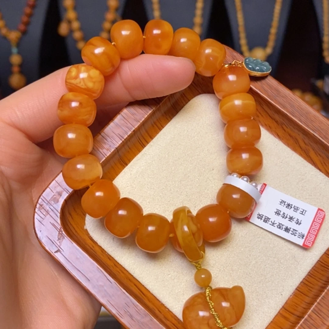 【闪购商品】蜜蜡手链未镶嵌手串