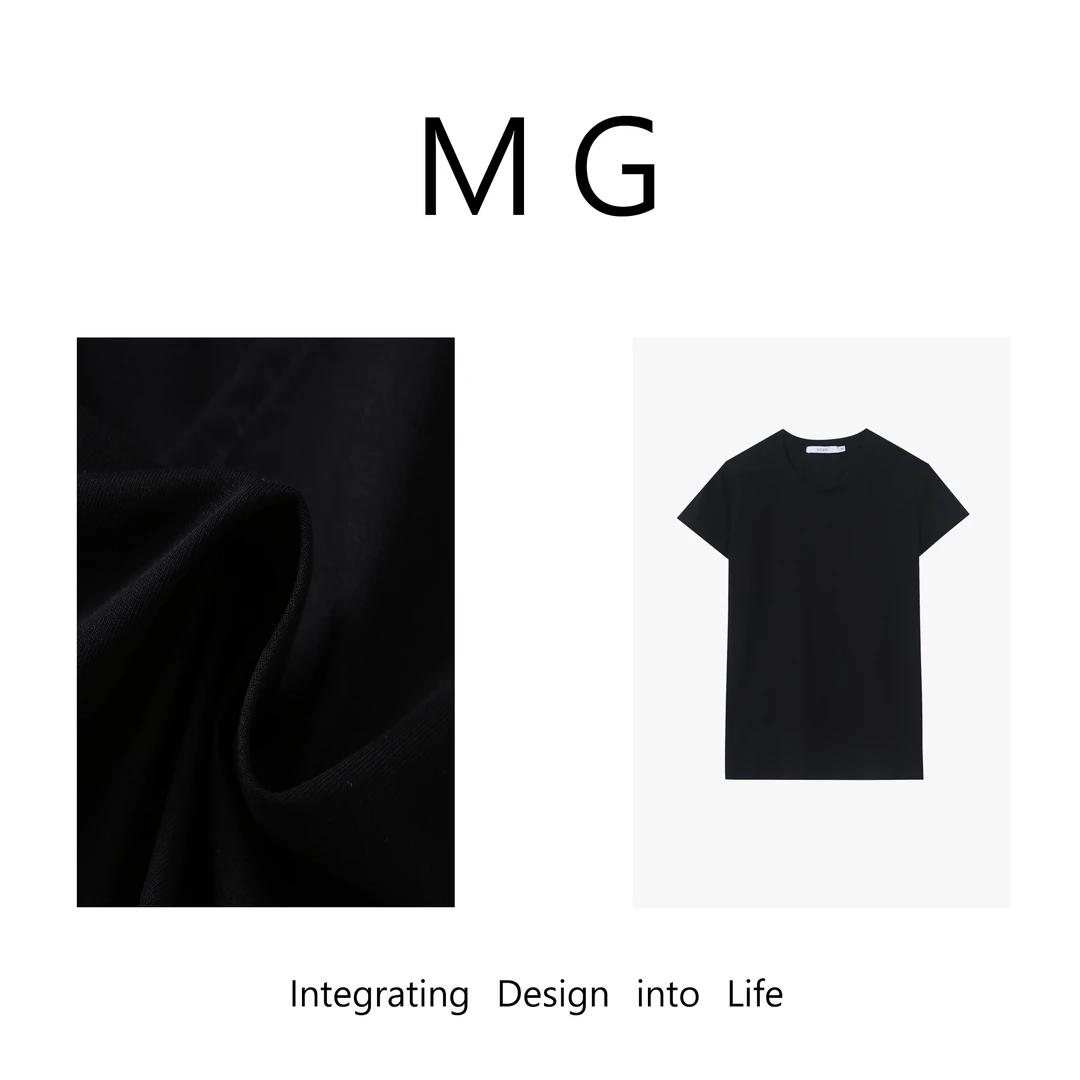 【节奏感T】“经典系列”定制简约高级无缝一体斜线T恤上衣女MJ-B039