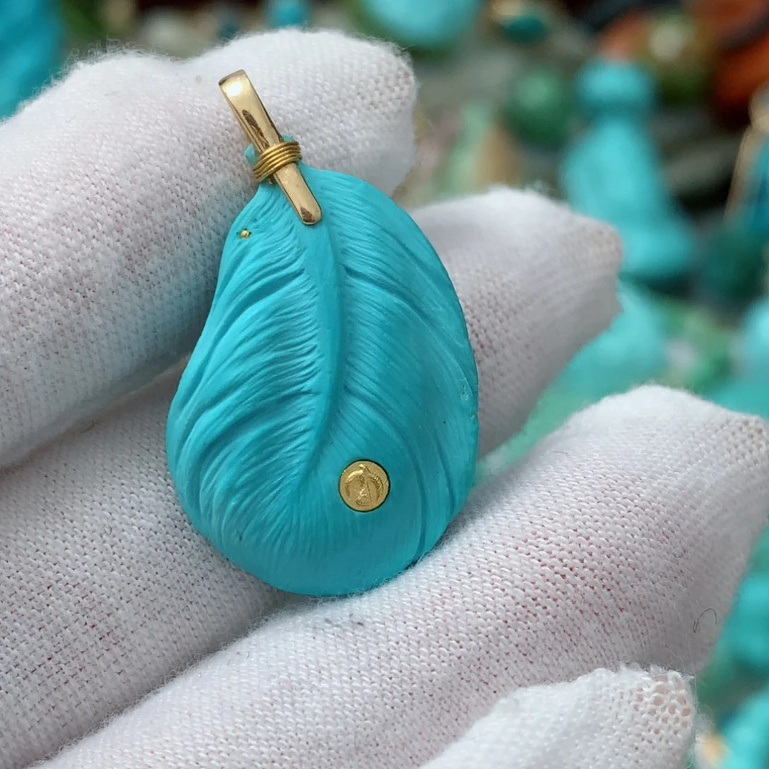 绿松石珠宝奇石未镶嵌