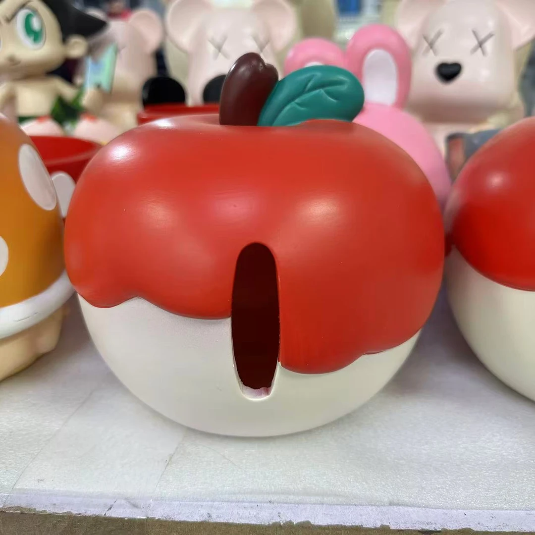 苹果纸巾盒摆件可爱家用创意