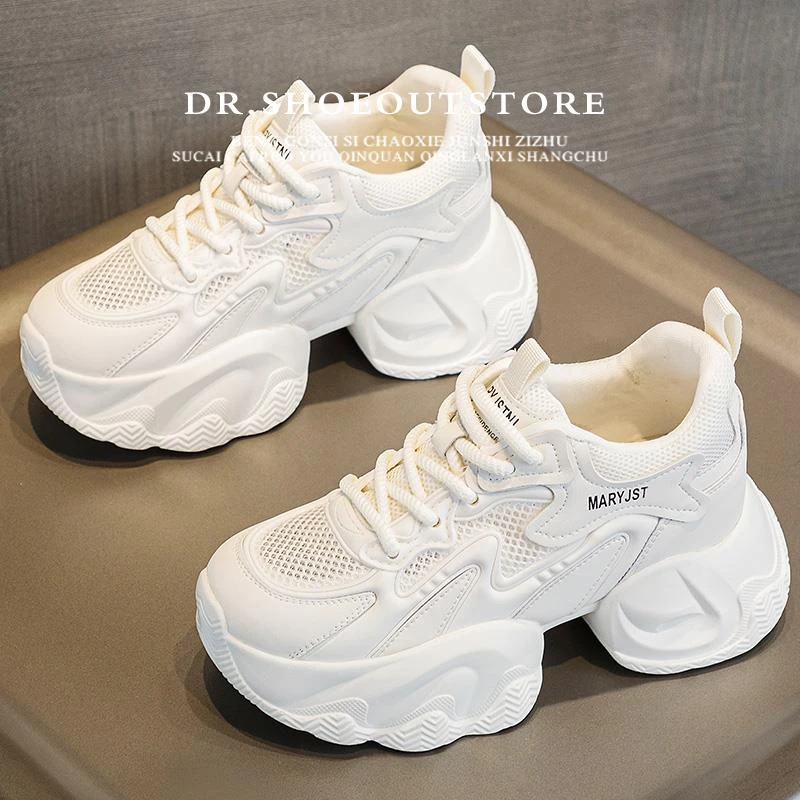 【DR官方正品】厚底网面透气老爹鞋女2025新款夏季薄款清爽百搭潮