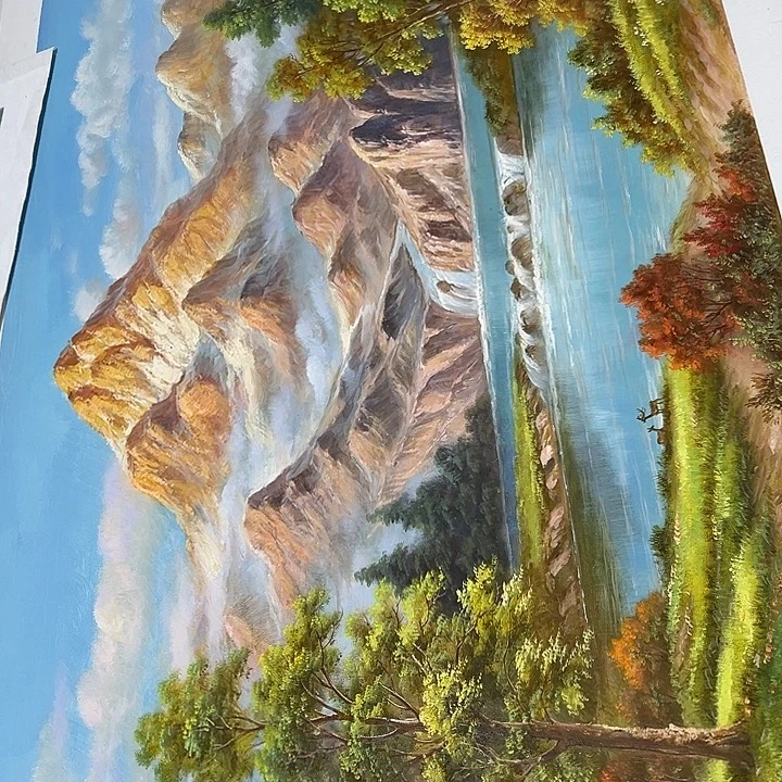 油画恭喜嘻嘻仔仔细细