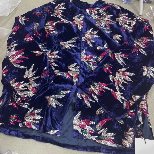 6853#《丹姐推荐》重工国服富贵外套新中式上衣