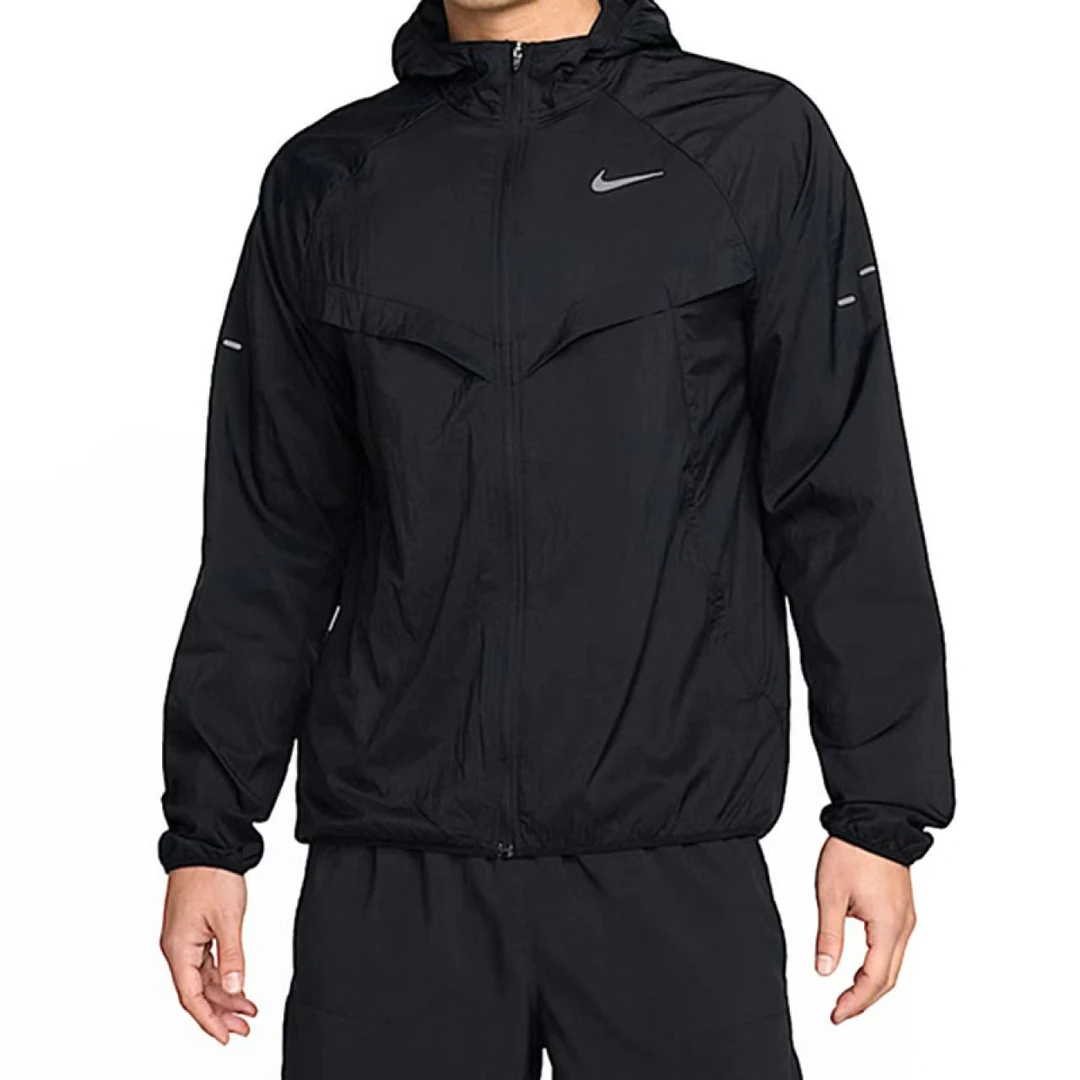 NIKE/耐克【唐山吾悦】纯色连帽长袖拉链夹克外套男款黑色HV4549010