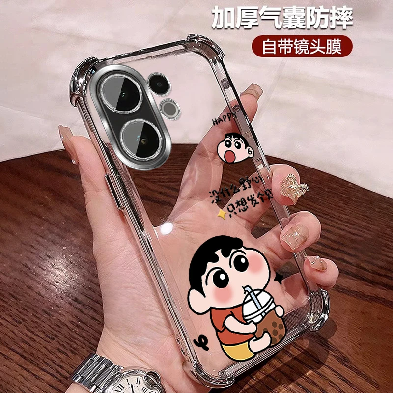 动漫风适用vivos30手机壳女士四角防摔套S30promini带镜头膜 卡通