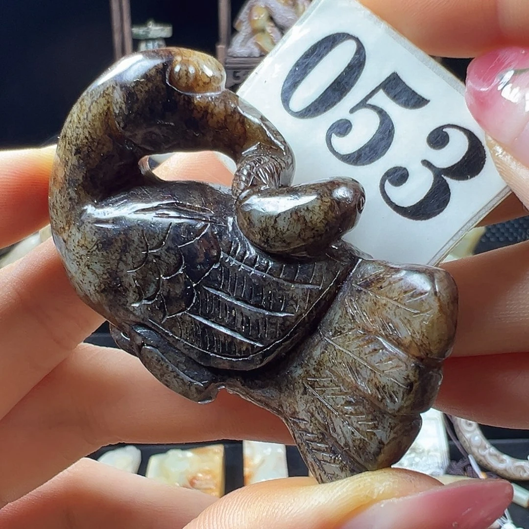 和田玉未镶嵌挂件