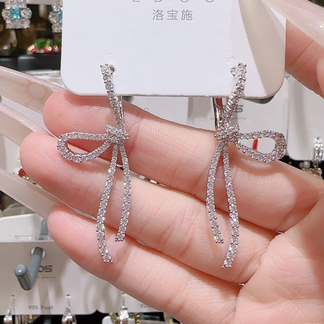 锆石铜合金925银耳环