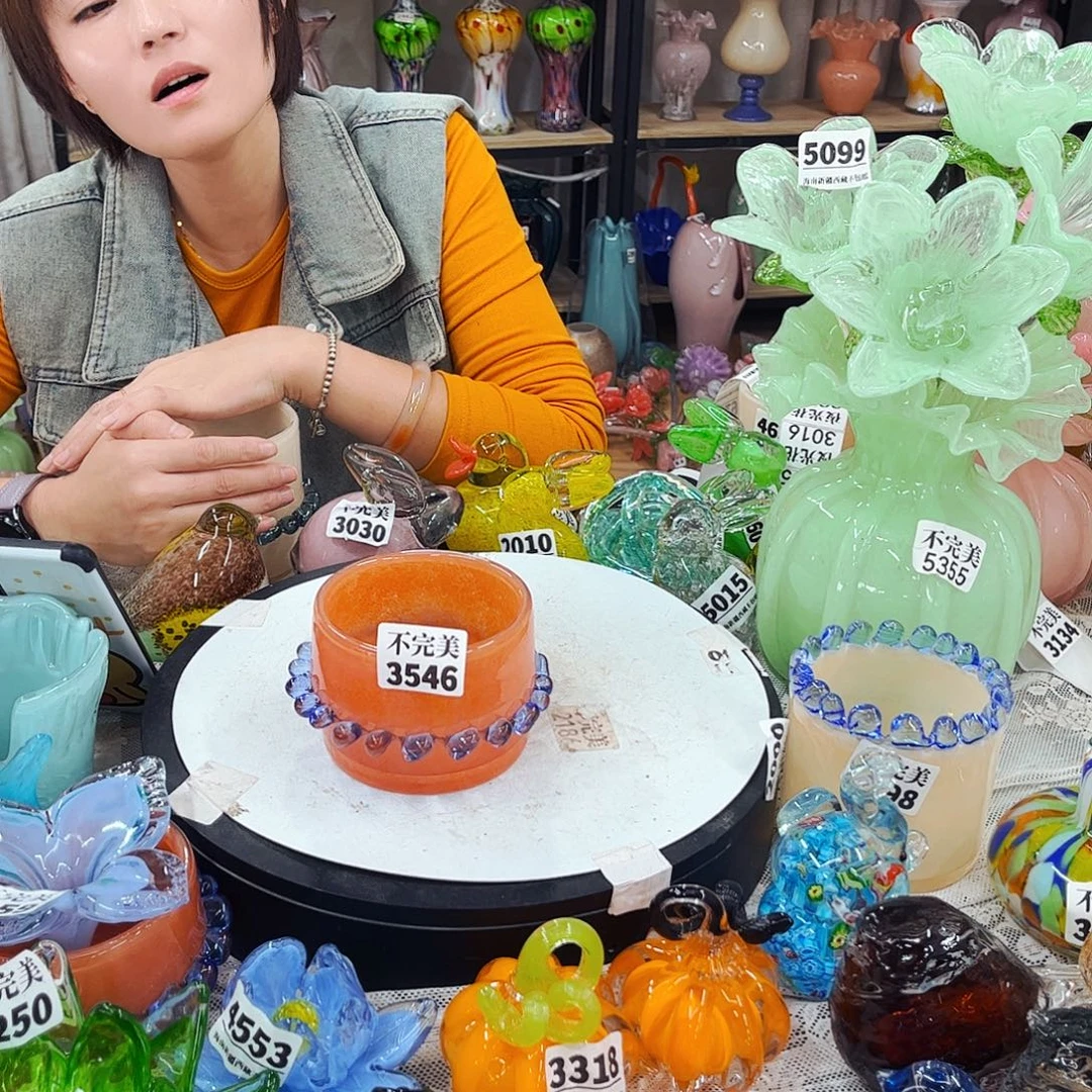 3546 家悦琉璃工艺品不完美