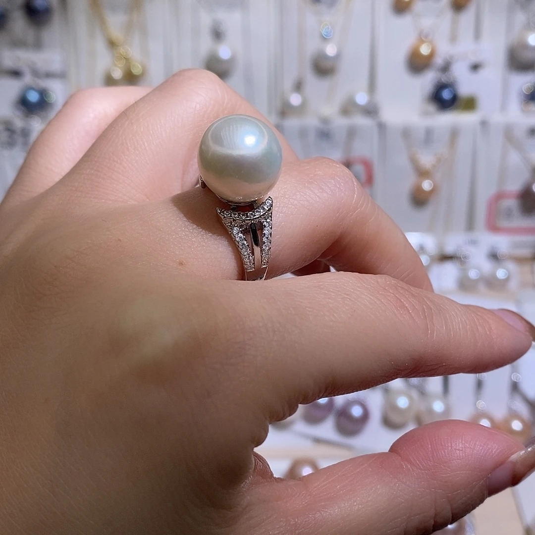 淡水珍珠戒指未镶嵌w13