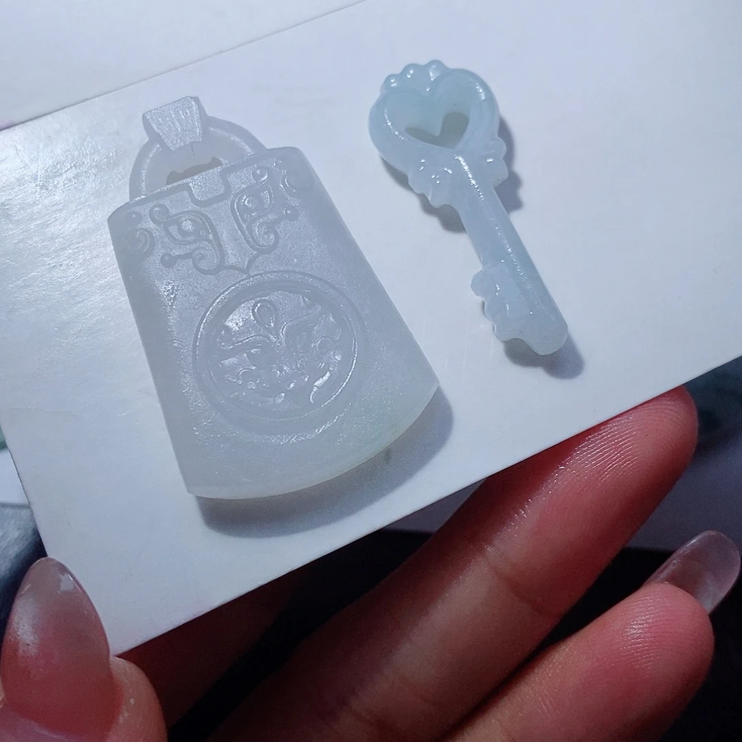 未镶嵌定制翡翠两个一起王炸天生一对