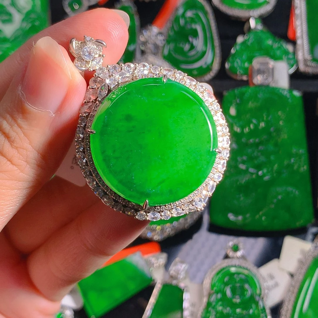 翡翠未镶嵌吊坠(不含链)