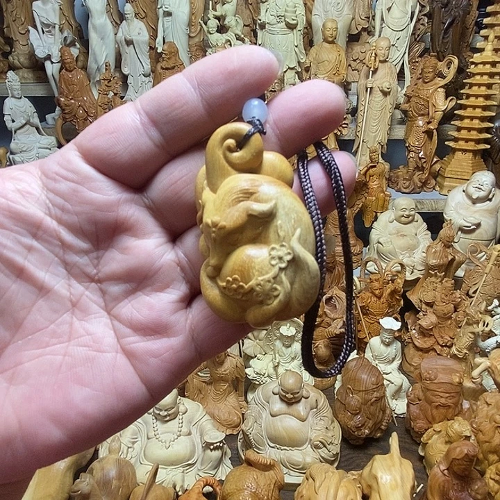 柏木（崖柏）手把件