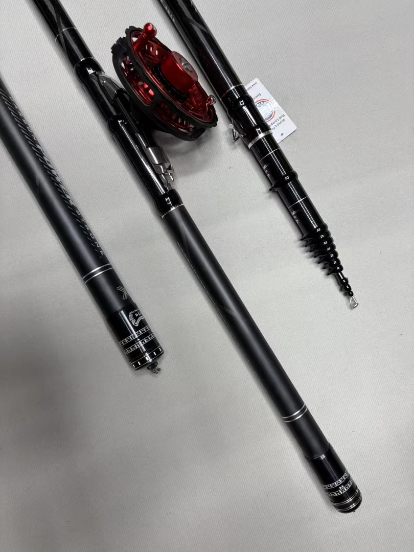 25款名伦峰三定位前打逗钓谷麦钓竿19调性鱼竿超轻超硬不剪线正品