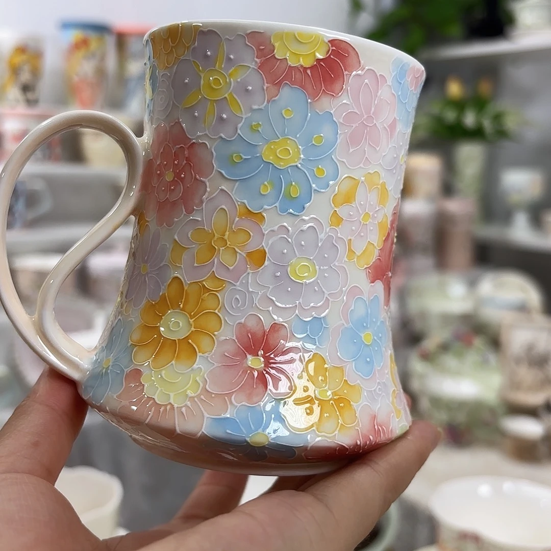 手绘创意高温釉下彩陶瓷