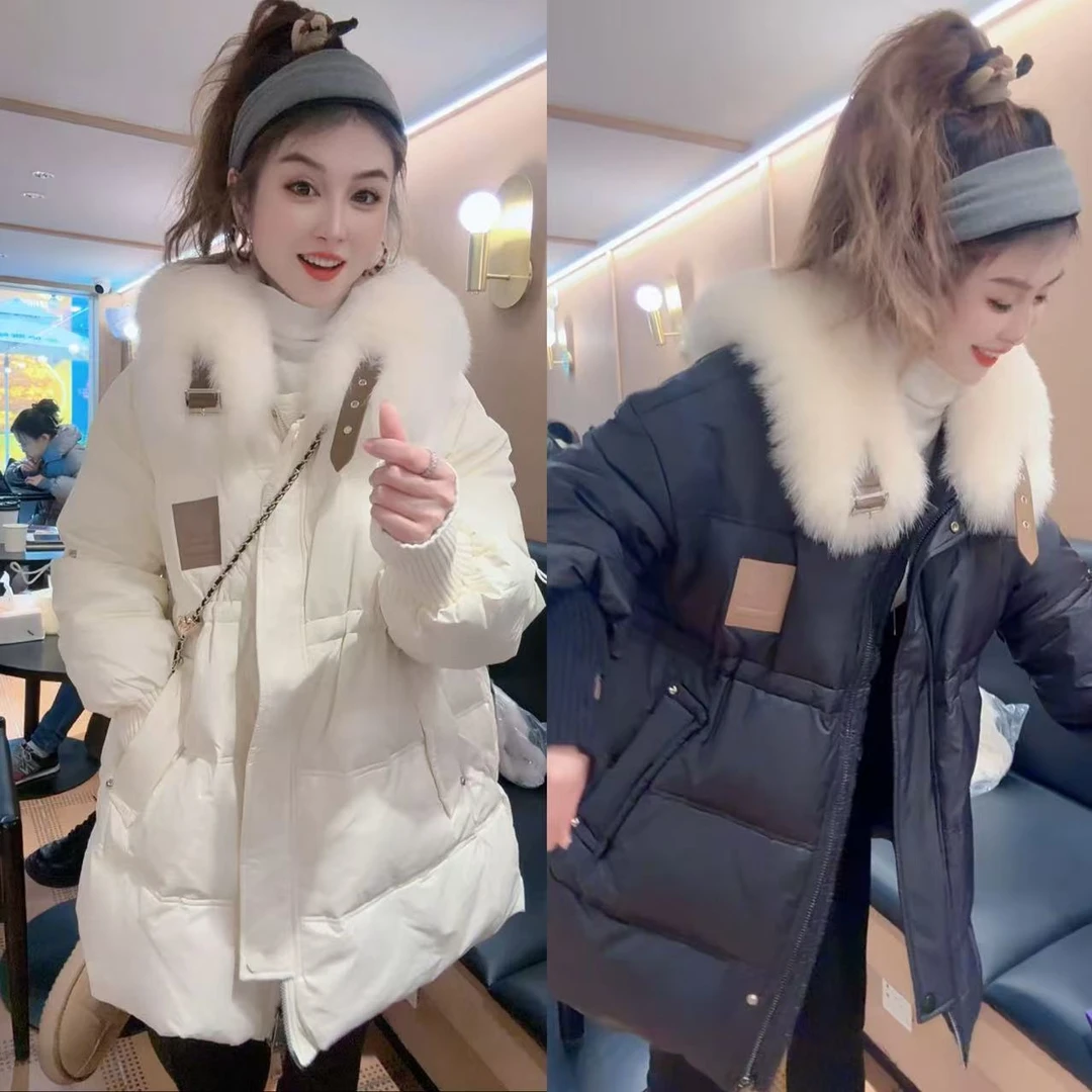 【月月专享】麦田有雨.毛毛大翻领收腰洋气羽绒服XXJ-Y00174