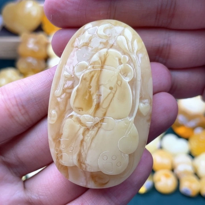 未镶嵌琥珀裸石蜜蜡