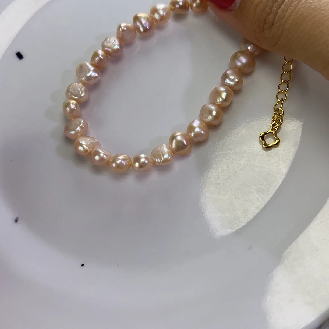 钛钢淡水珍珠手绳