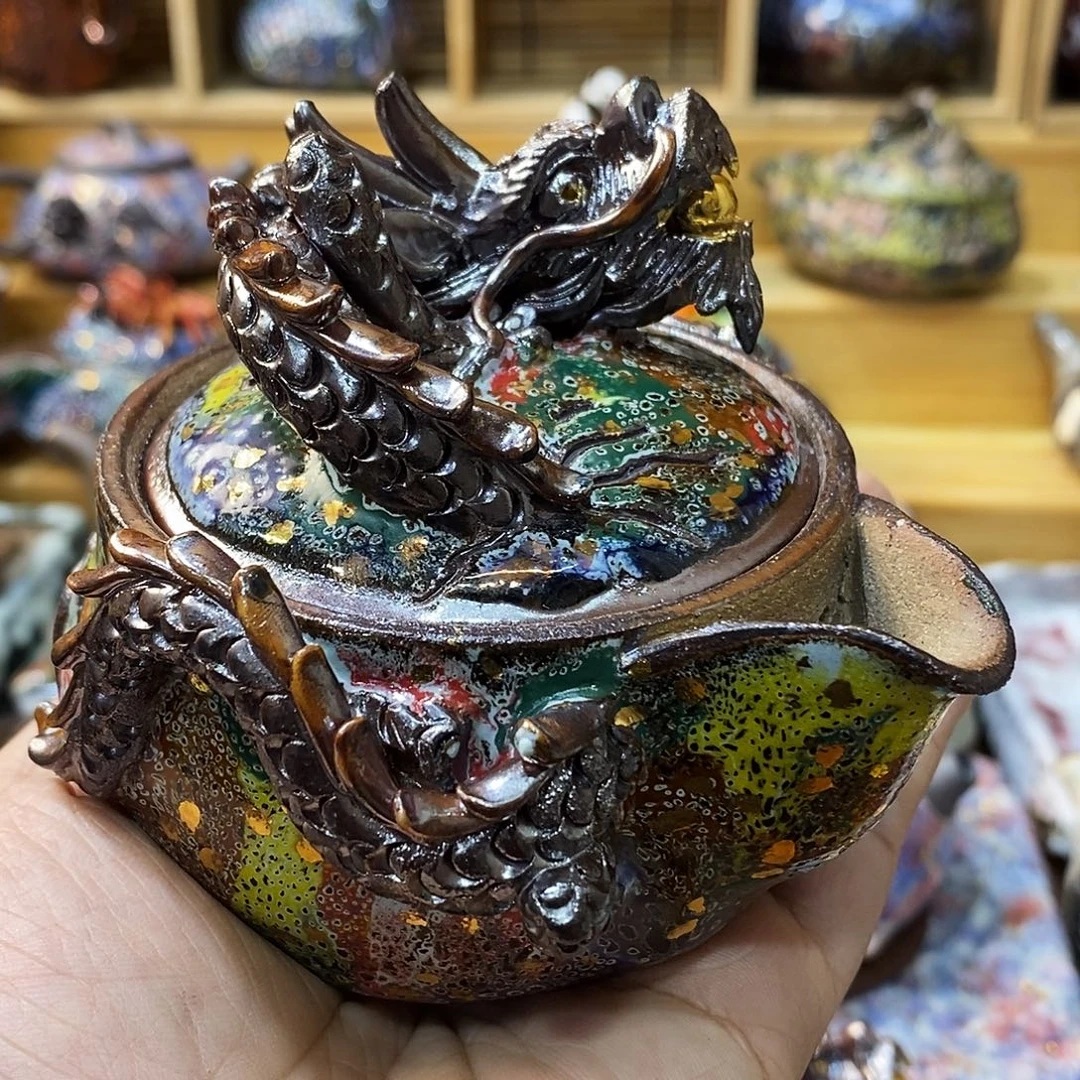 粗陶志野柴烧茶器