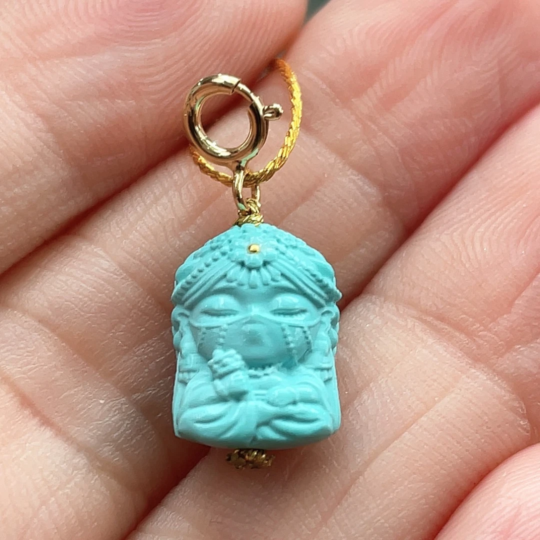 绿松石未镶嵌颈饰