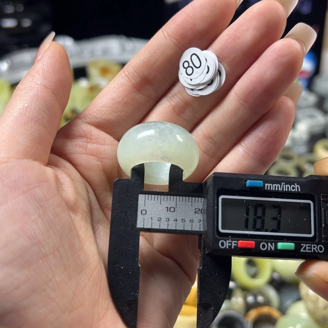 蛇纹石玉银S925镶嵌戒指