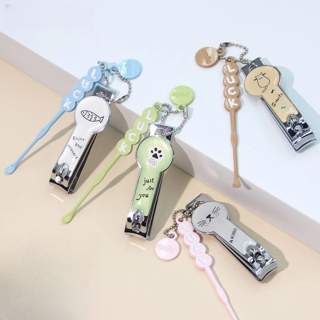可爱小猫爪指甲刀挖耳勺钥匙链件套创意精致高档ins网红指甲新品