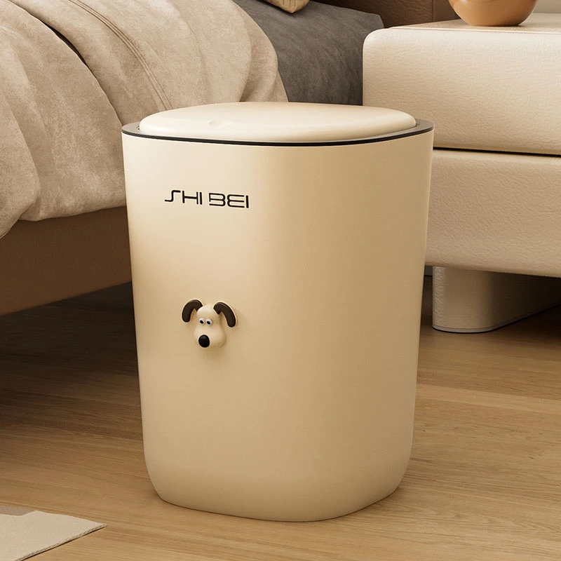 家用垃圾桶带盖客厅卫生间厕所高颜值按压大容量卧室厨房大号纸篓