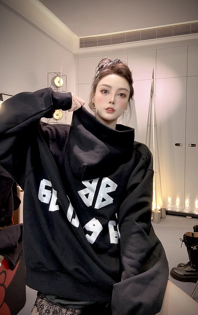 钱老板 胶带卫衣男