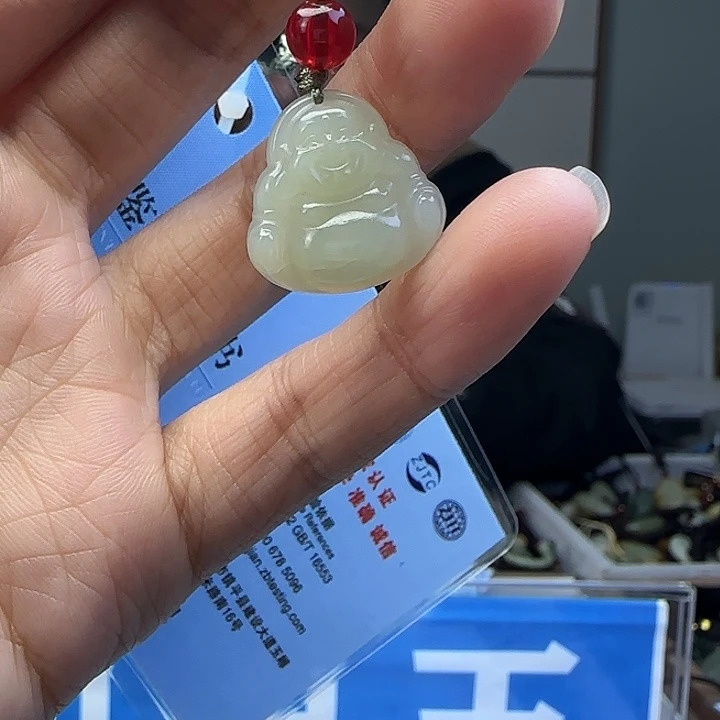 和田玉未镶嵌颈饰15mm