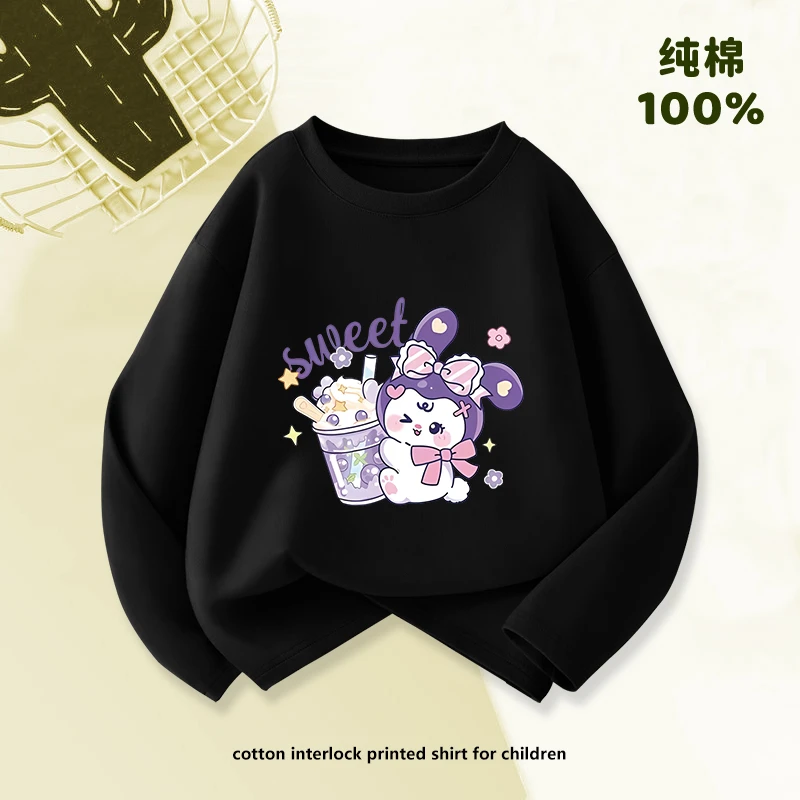 儿童秋季纯棉长袖2025秋季新款a类包领上衣中大童百搭时尚潮流爆