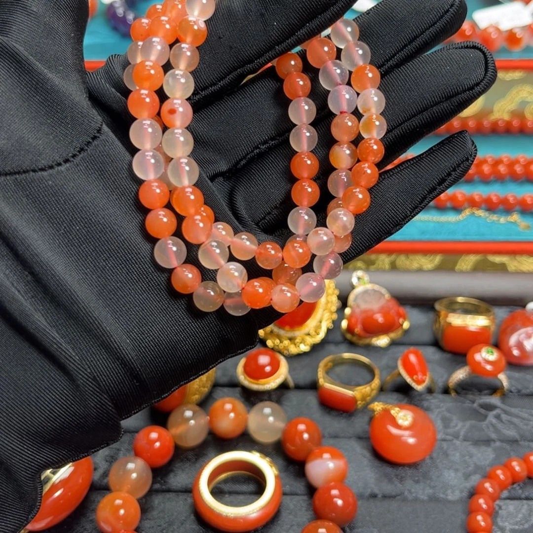 南红玛瑙未镶嵌手串