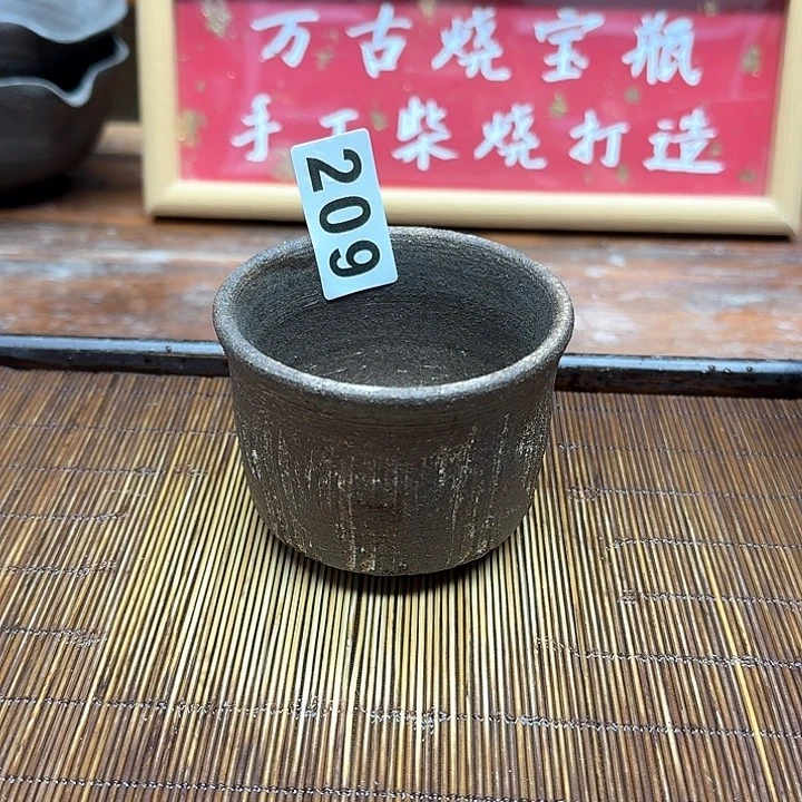 纯手工制作粗陶茶具