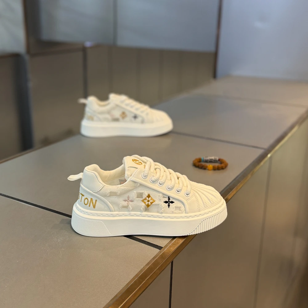 贝壳头板鞋男2025夏季新款增高鞋厚底休闲鞋透气网面低帮舒鞋子男