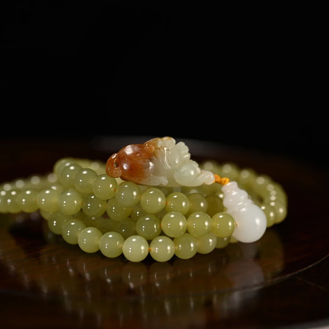 LOT8805 2511260094和田玉貔貅挂件黄玉项链/保利