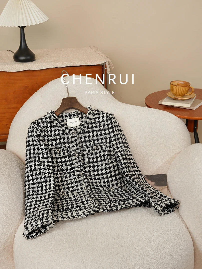 2025新款半岛松茶晨锐小香风外套上衣1188