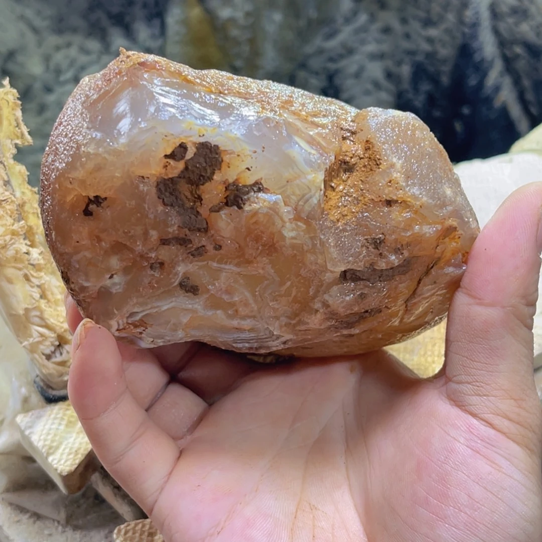 自***心定制玛瑙天然玛瑙手镯原石