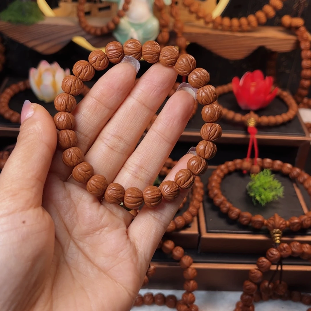 吊坠桃核D***l10玉龙脊手串