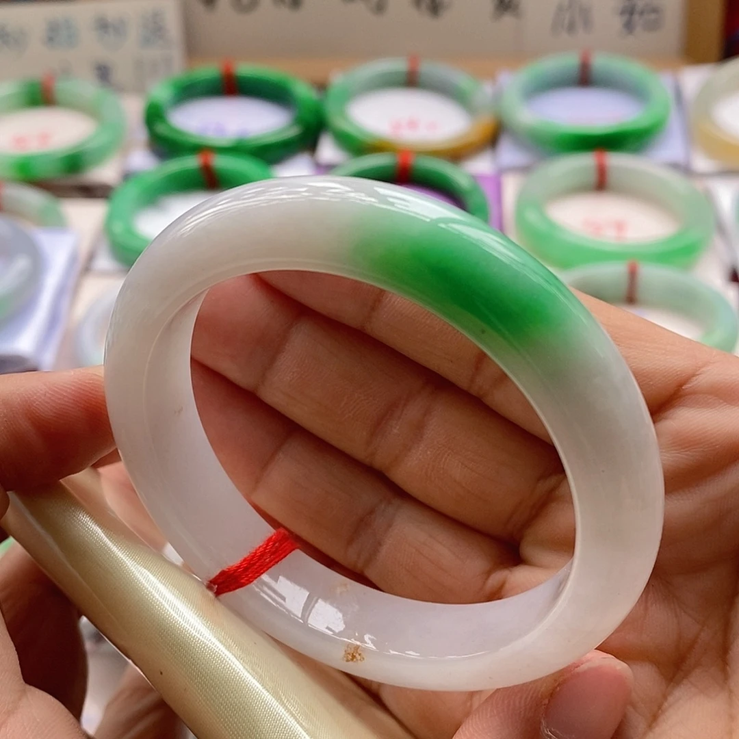 翡翠未镶嵌手镯15号