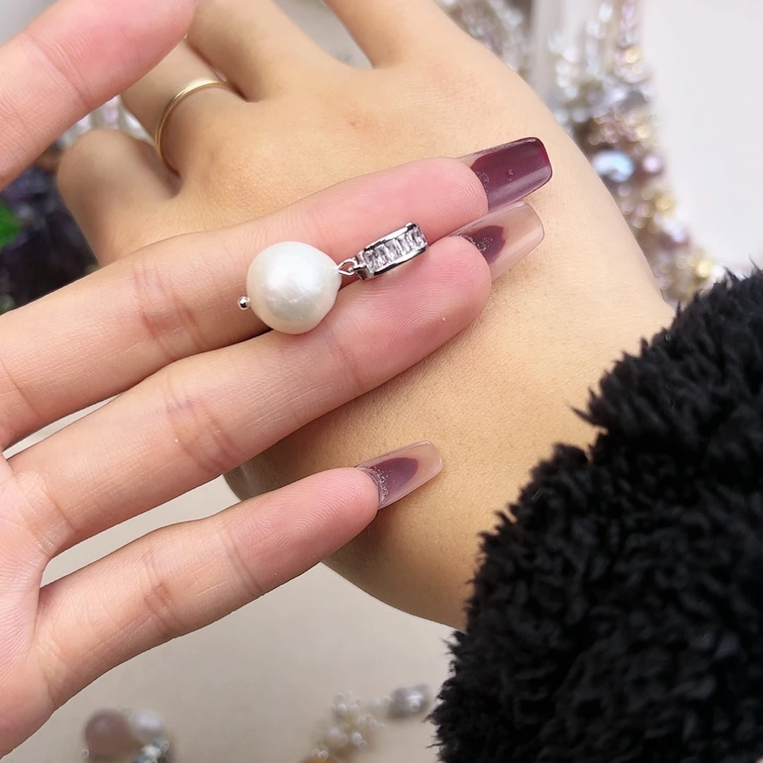 淡水珍珠颈饰银S925镶嵌