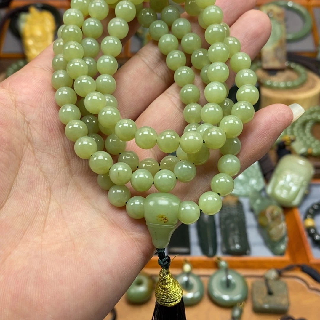 岫岩河磨玉（透闪石质玉）未镶嵌项链