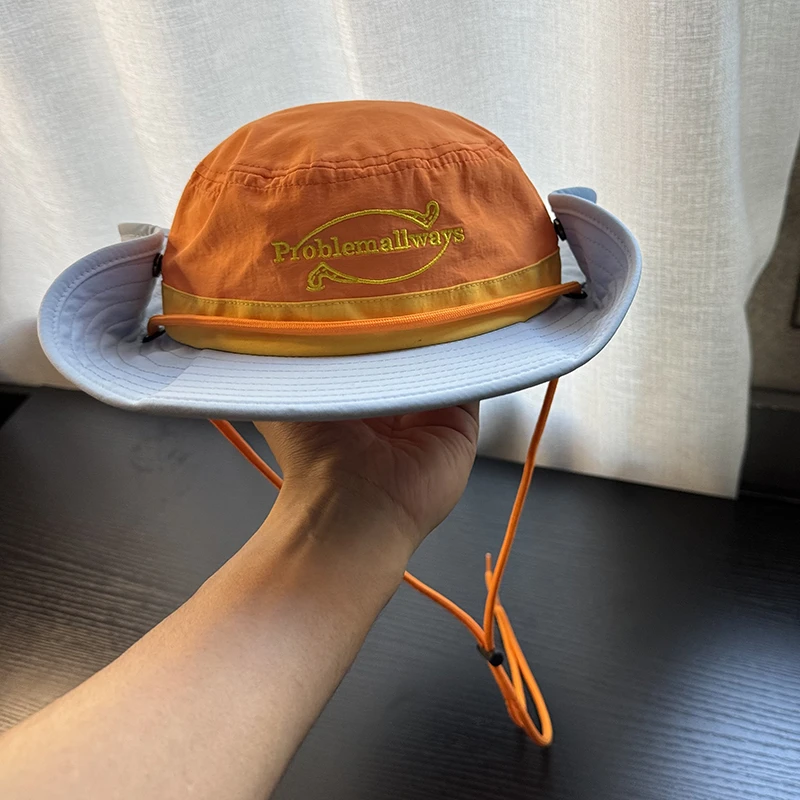 儿童渔夫帽子防晒遮阳太阳2025新款小男孩宝夏季薄款登山山系夏天