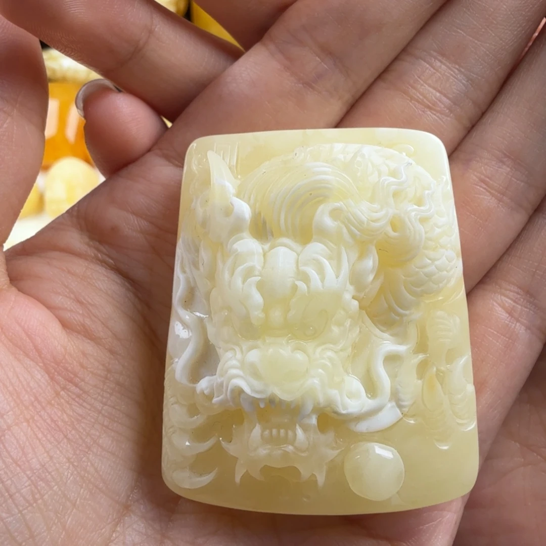 琥珀未镶嵌颈饰纯天然琥珀蜜蜡无优化