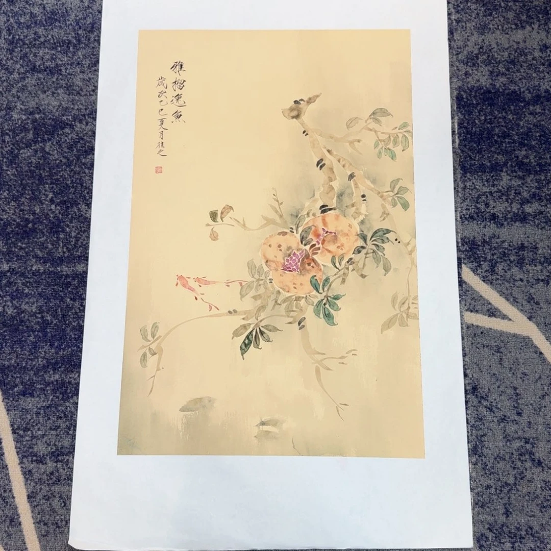 国画国画作品山水花鸟