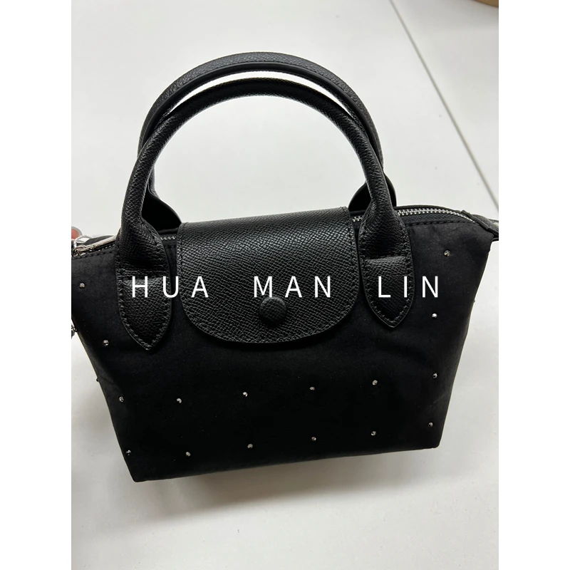 【花滿林】烫钻香云纱桑蚕丝手提包1107