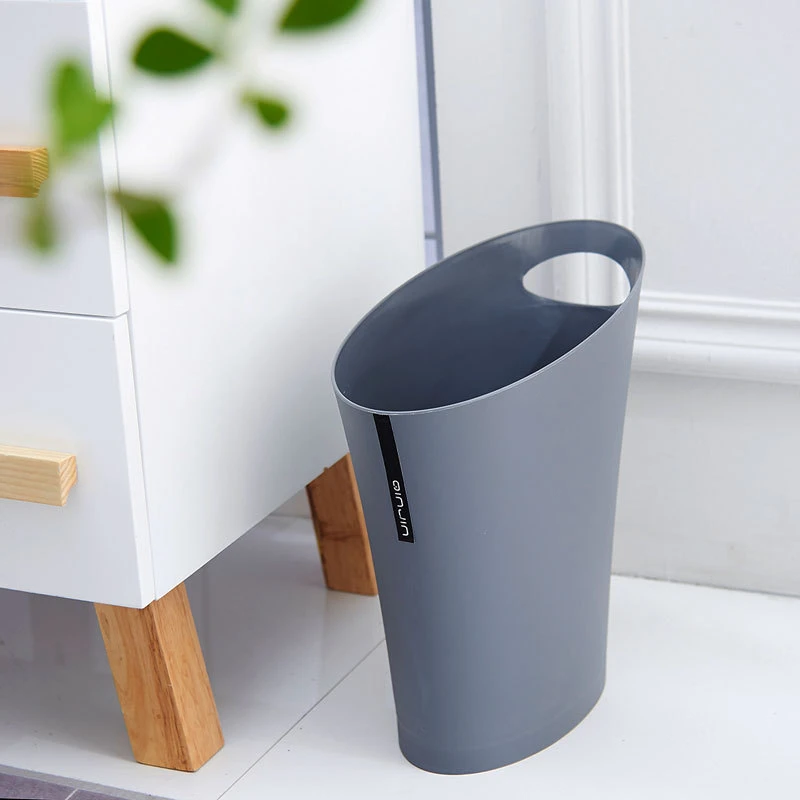 提手家用创意厨房垃圾桶塑料杂物筒无盖客厅夹缝办公室大容量
