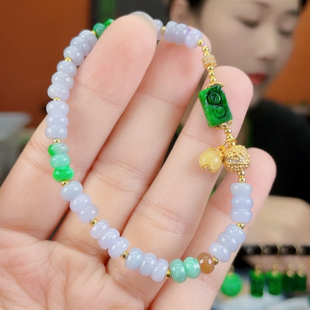 翡翠未镶嵌耳饰饰品