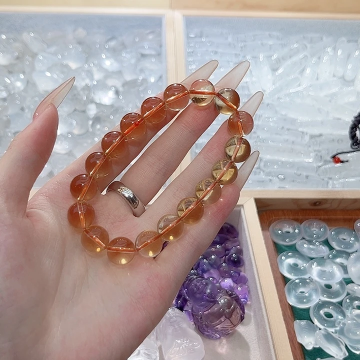 未镶嵌颈饰水晶黄水晶手链