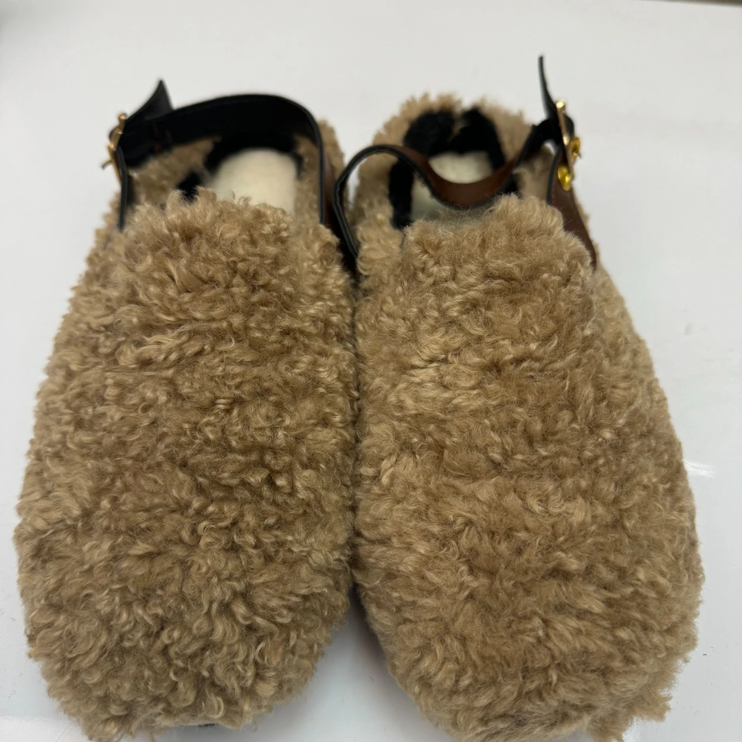 999时尚加绒平底毛毛鞋330